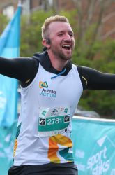 Chris Standen running the London Marathon.